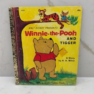 1968 Vintage Winnie-the-Pooh and Tigger A Little Golden Book Collectible Disney